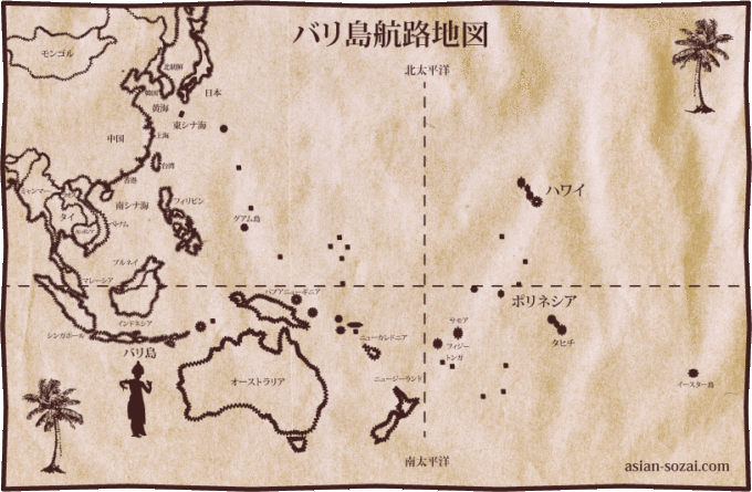 バリの場所 地図